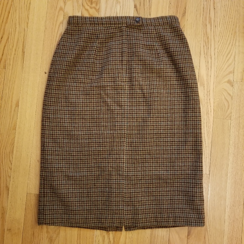Vintage Tweed Pencil Skirt